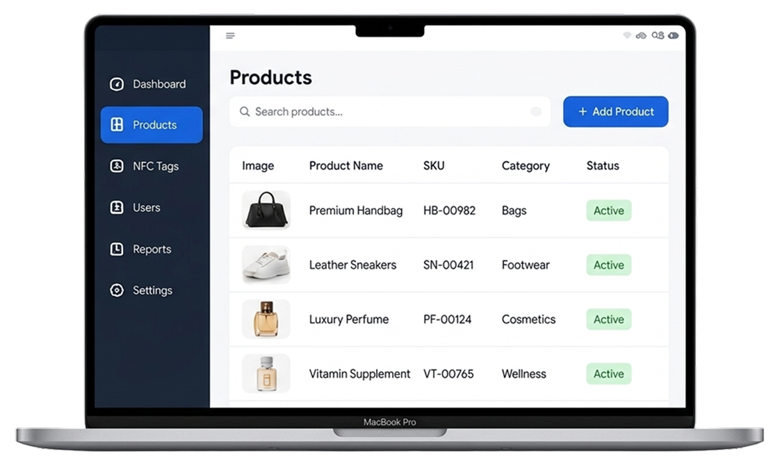 Perfecto Products Dashboard